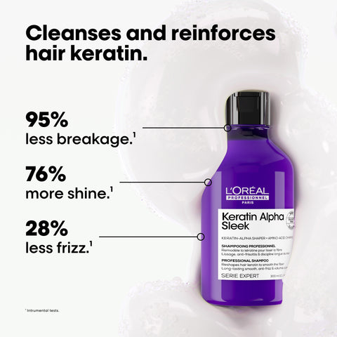 L'Oréal Keratin Alpha Sleek Shampoo 300ml