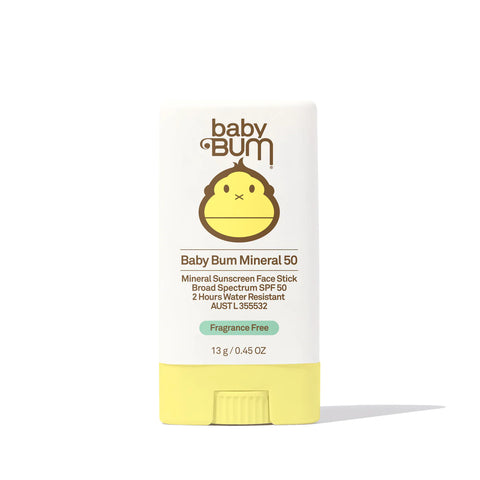Baby Bum Mineral Sunscreen Face Stick SPF 50 13g Fragrance Free